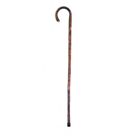 Wooden walking stick walnut light