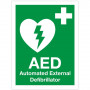 AED sign wall sticker