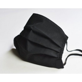 Fabric face protection mask made of 100% cotton with nose clip (2 pcs)