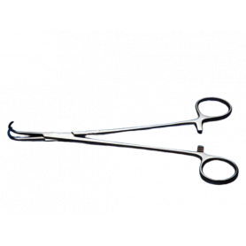 HEBU Negus forceps curved 19cm