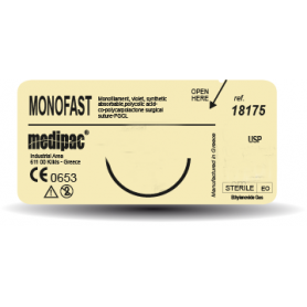 Monofast suture 2/0 36mm 3/8 75cm