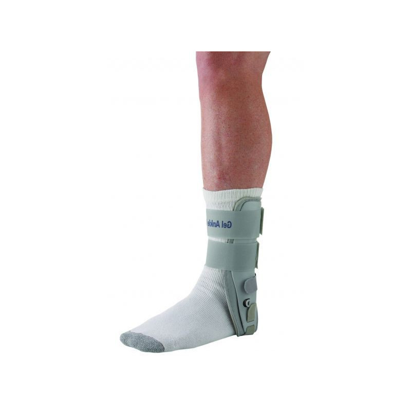 Double valve ankle brace with whole pads in gel "eclipse" Right Leg