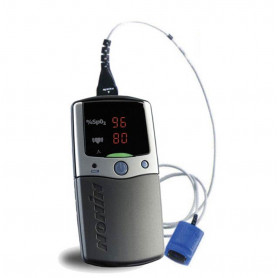 Nonin PalmSAT 2500A oximeter with 8000AP pediatric sensor & alarm
