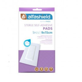Alfashield wound dressings 9x15cm (5pcs)