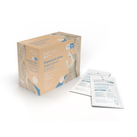 SoftCare sterile latex surgical gloves with powder (1 pair)