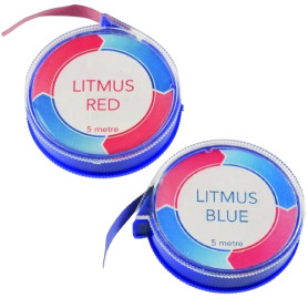 Litmus indicators paper roll red 5m