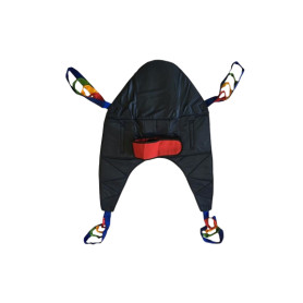 Lift sling with headrest