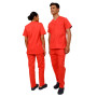 Ultima Sunrise Coral unisex medical scrub set