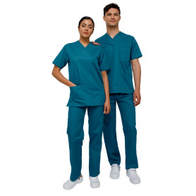 Ultima Ocean Teal unisex medical scrub set
